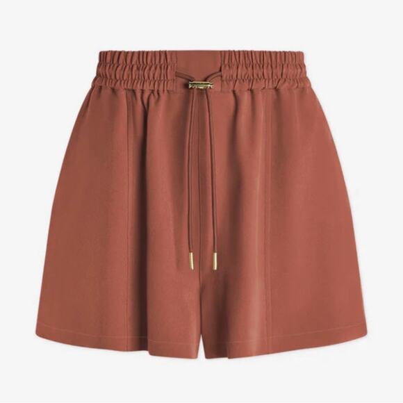 Varley Barket Woven Short Stretch Twill Mocha Biscuit Burnt Orange Extra Small - Picture 1 of 15